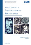 RIVISTA ITALIANA DI PALEONTOLOGIA E STRATIGRAFIA雜志封面